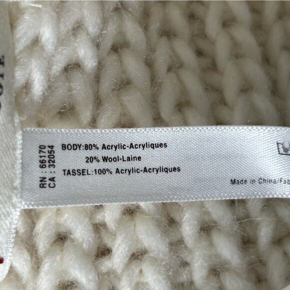 Anthropologie Colorful Fringe Scarf NWT Rainbow - Picture 8 of 8